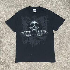Vintage Support 81 Biker Skull Tee